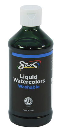 Sax Liquid Washable Watercolor Paint, 8 Ounces, Green, Item Number 1567846
