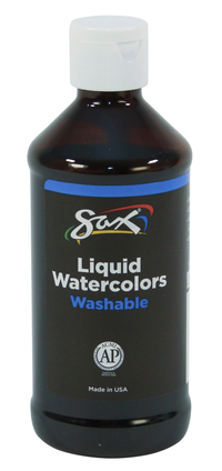 Sax Liquid Washable Watercolor Paint, 8 Ounces, Brown, Item Number 1567847