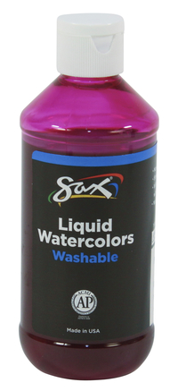 Sax Liquid Washable Watercolor Paint, 8 Ounces, Pink, Item Number 1567849