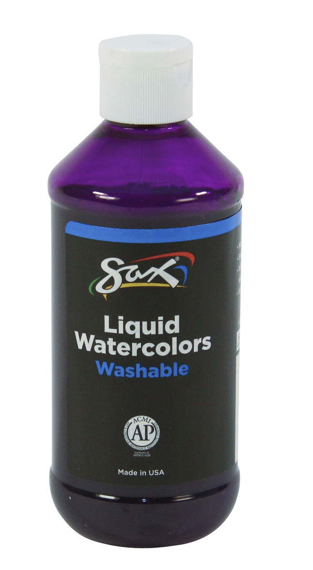 Sax Liquid Washable Watercolor Paint, 8 Ounces, Red-Violet