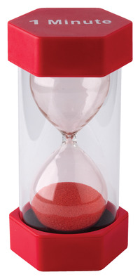 Teacher Created Resources Large Sand Timer, 1 Minute, Item Number 1568034