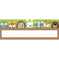 Creative Teaching Press Woodland Friends Name Plates, 9-1/2 x 3-1/4 Inches, Pack of 36, Item Number 1569918