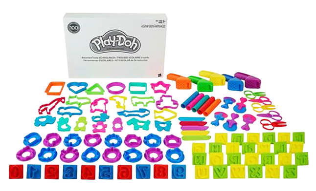 Play-Doh Modeling Dough Tools, Assorted Shapes, Set of 100