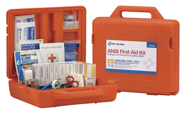 materials in the first aid box