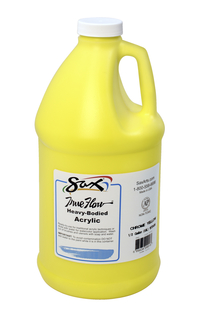 Sax True Flow Heavy Body Acrylic Paint, Half Gallon, Chrome Yellow Item Number 1572439