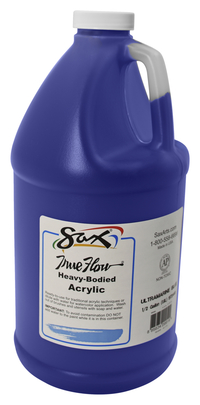 Sax True Flow Heavy Body Acrylic Paint, Half Gallon, Ultramarine Blue Item Number 1572440