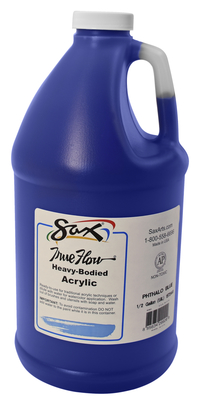 Sax True Flow Heavy Body Acrylic Paint, Half Gallon, Phthalo Blue Item Number 1572441