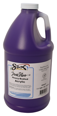 Sax True Flow Heavy Body Acrylic Paint, Half Gallon, Violet Item Number 1572444