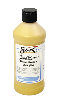 Sax True Flow Heavy Body Acrylic Paint, Pint, Yellow Ochre Item Number 1572454