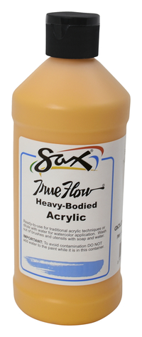 Sax True Flow Heavy Body Acrylic Paint, Pint, Golden Yellow Item Number 1572462