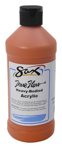 Sax True Flow Heavy Body Acrylic Paint, Pint, Chrome Orange Item Number 1572467