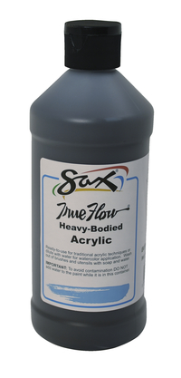Sax True Flow Heavy Body Acrylic Paint, Pint, Burnt Umber Item Number 1572470