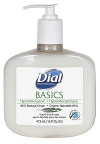Dial Basics HypoAllergenic Liquid Hand Soap, 16 Ounces, Item Number 1573036