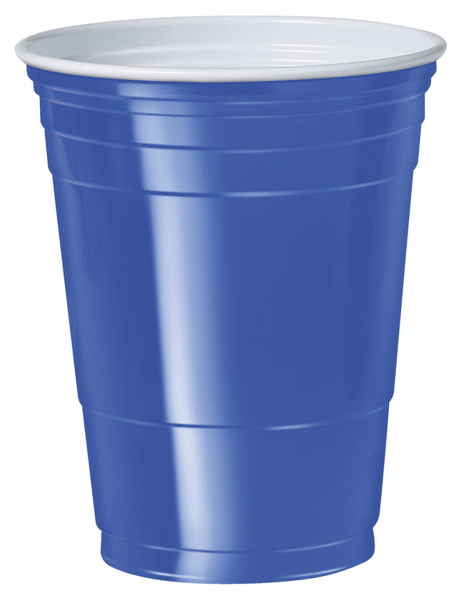 Solo Cup Plastic Party Cups, Blue, Pack of 50, Item Number 1574355