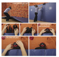 Image for Everlast Cordless Mat-locking System with 2 Inch Mats, 6 x 40 Feet, Red from School Specialty