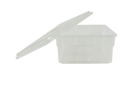 School Smart Storage Box with Lid, 11 x 16 x 6 Inches, Translucent Item Number 1576286