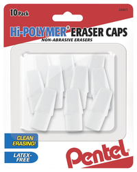 Pentel Hi-Polymer Eraser Caps, Item Number 1581159