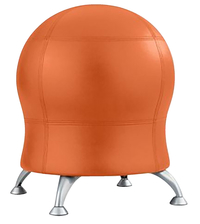 Safco Zenergy Vinyl Ball Chair, 22-1/2 x 22-1/2 x 23 Inches, Tangerine, Item Number 1583575