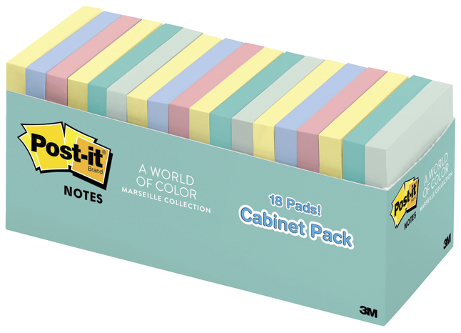 3M Post-it Notes 3 x 3 Inches Cabinet Pack