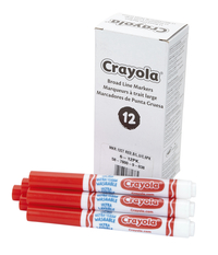 Crayola 12 Count Washable Bulk Markers Red 