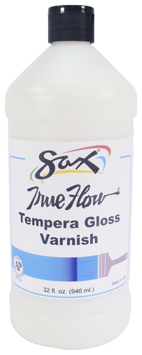 Sax True Flow Tempera Varnish, Gloss Finish, 1 Quart Item Number 1590438