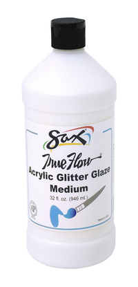 Sax True Flow Acrylic Medium, Quart, Glitter Glaze Item Number 1590502