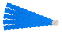 Sicurix Wristbands, Wavy, Blue, Pack of 100 Item Number 1591677