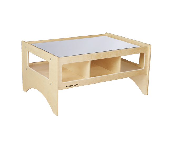 Image for Childcraft Toddler Multi-Purpose Play Table with Mirror Top, 36 x 26 x 18 Inches from School Specialty