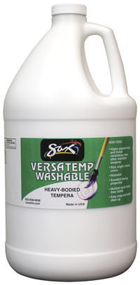 Sax Washable Versatemp Heavy Bodied Tempera Paint, White, Gallon Item Number 1592694