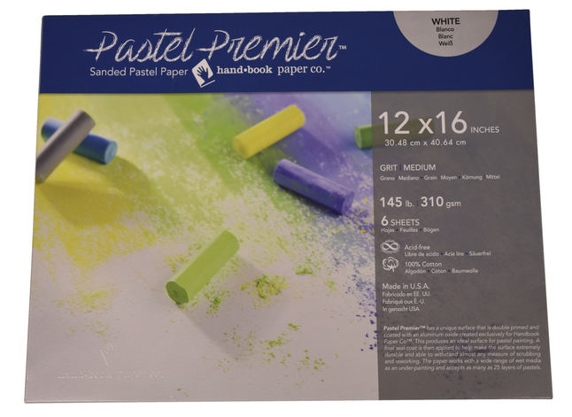  Pastel Premier Sanded Pastel Paper, Medium Grit  Italian Clay, 12 x 16 inch, 145 lb, 6 Sheets : Learning: Supplies