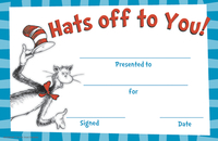 尤里卡·苏斯博士戴帽子的猫向你脱帽致敬表彰奖，项目编号1593704