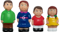 Get Ready Kids Play Figures, 5 Inches, Caucasian Family, Set of 4 Item Number 1593864