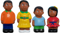 Get Ready Kids Play Figures, 5 Inches, Hispanic Family, Set of 4 Item Number 1593866