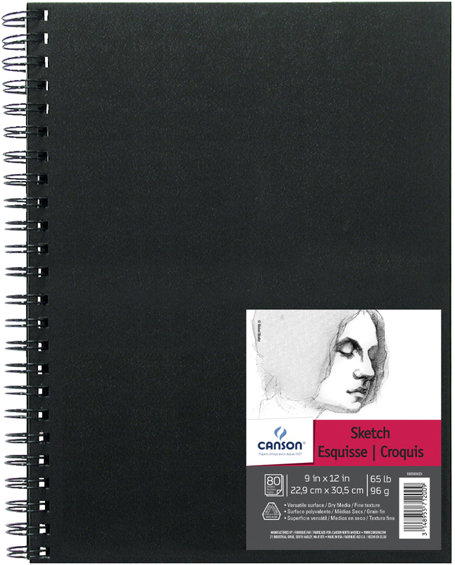 Canson Sketch Book Field Grano Fino 100g Álbum Espiral 12,5x18 cm 90 Hojas