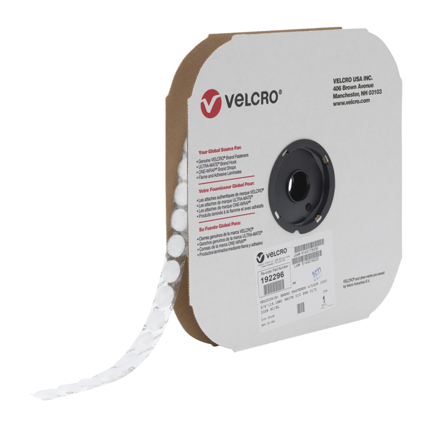 VELCRO Inch Coin, Loop Side Pack of 1028 coins