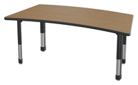 Classroom Select NeoShape Laminate Activity Table, LockEdge, Bridge, 60 x 30 Inches, Item Number 1597957
