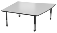 Classroom Select NeoShape Markerboard Activity Table, LockEdge, Ovoid, 60 x 60 Inches, Item Number 1597997