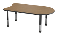 Classroom Select NeoShape Laminate Activity Table, LockEdge, Tasa, 60 x 32 Inches, Item Number 1598002