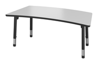 Classroom Select NeoShape Markerboard Activity Table, Bridge, 60 x 30 Inches, LockEdge, Apollo Leg, Item Number 1598058