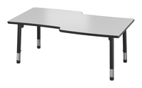 Classroom Select NeoShape Markerboard Activity Table, Waverly, 60 x 34 Inches, LockEdge, Apollo Leg, Item Number 1598062