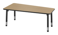 Classroom Select NeoShape Activity Table, Fan, 60 x 30 Inches, LockEdge, Apollo Leg, Item Number 1598079