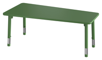 Classroom Select NeoShape Activity Table, Fan, 60 x 30 Inches, T-Mold Edge, Apollo Leg, Item Number 1598080