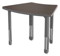 Classroom Select NeoShape Laminate Shaped Desk, T-Mold, Ribbon, 31 x 21 Inches, Item Number 1598261