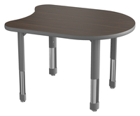 Classroom Select NeoShape Laminate Shaped Desk, T-Mold, Tasa, 36 x 28 Inches, Item Number 1598285