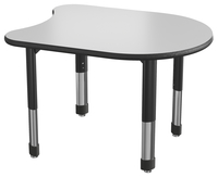 Classroom Select NeoShape Markerboard Shaped Desk, LockEdge, Tasa, 36 x 28 Inches, Item Number 1598287