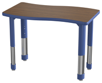 Classroom Select NeoShape Laminate Shaped Desk, T-Mold, Vortex 33 x 20 Inches, Item Number 1598321