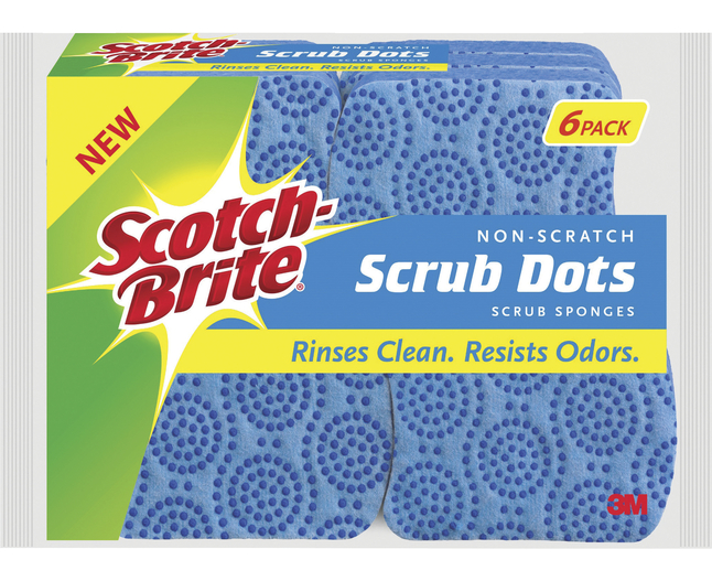 SPONGE/ Scrubex Blue Ripple Scrub Sponge, each – Croaker, Inc