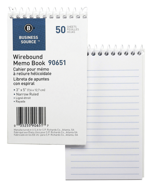 Memo Notebooks, Item Number 1600307