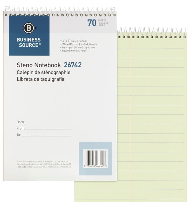 Steno Pads, Steno Notebooks, Item Number 1600308
