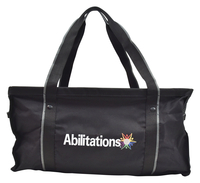 Abilitations Large Tote Bag, 21 x 11 x 11 Inches, Black Item Number 1601076